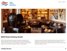 Tablet Screenshot of dsr-hotel-holding.de